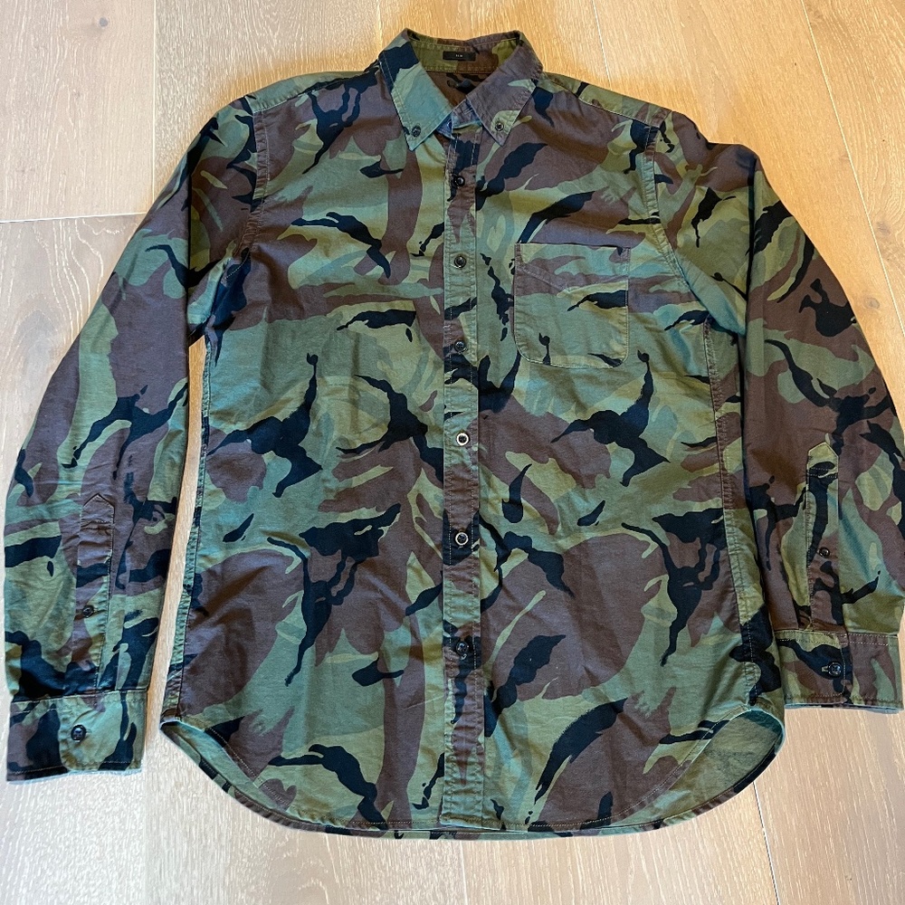 J. Crew camo button up